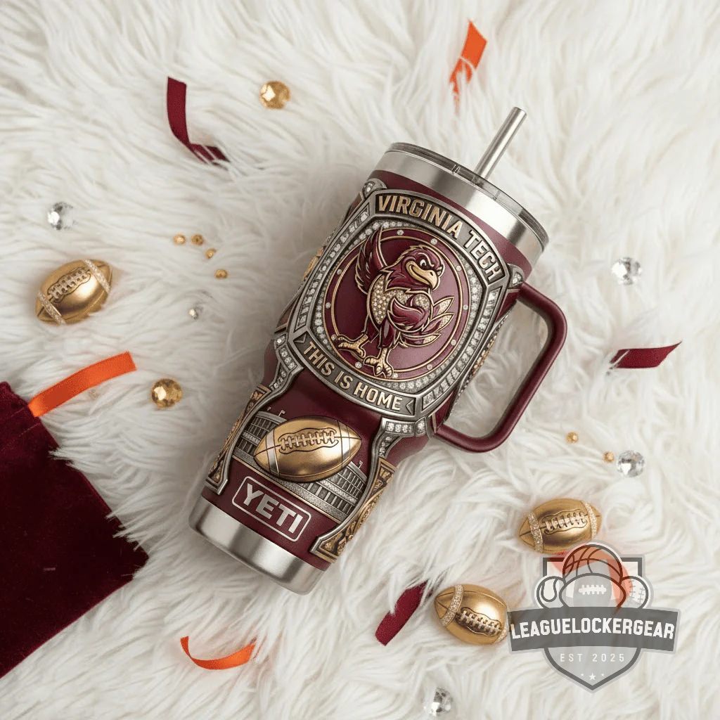 Virginia Tech Hokies This Is Home 3D Engraved YETI Tumbler