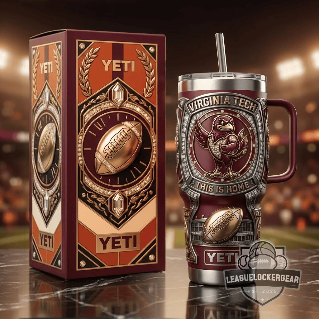 Virginia Tech Hokies This Is Home 3D Engraved YETI Tumbler