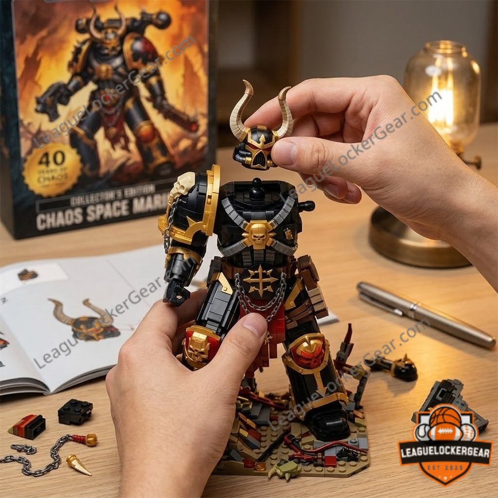 Warhammer 40th Anniversary Chaos Space Marine Building Block Figure