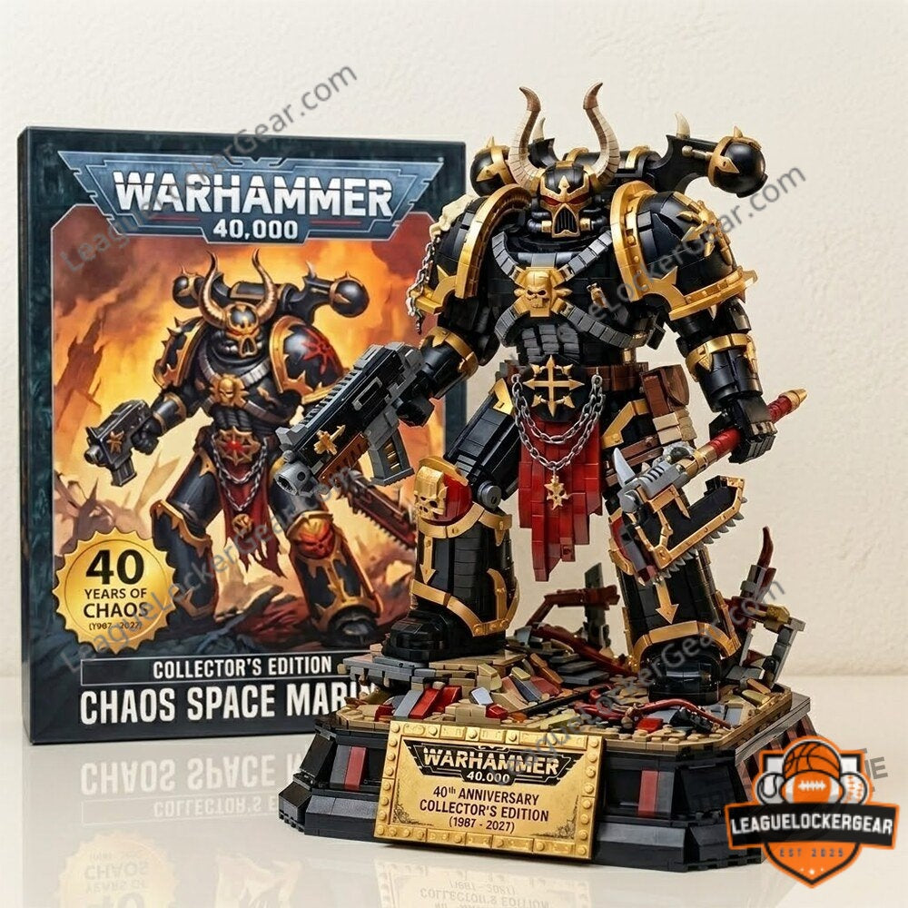 Warhammer 40th Anniversary Chaos Space Marine Building Block Figure