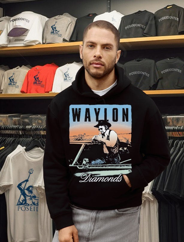 Waylon Jennings Diamonds T-shirt