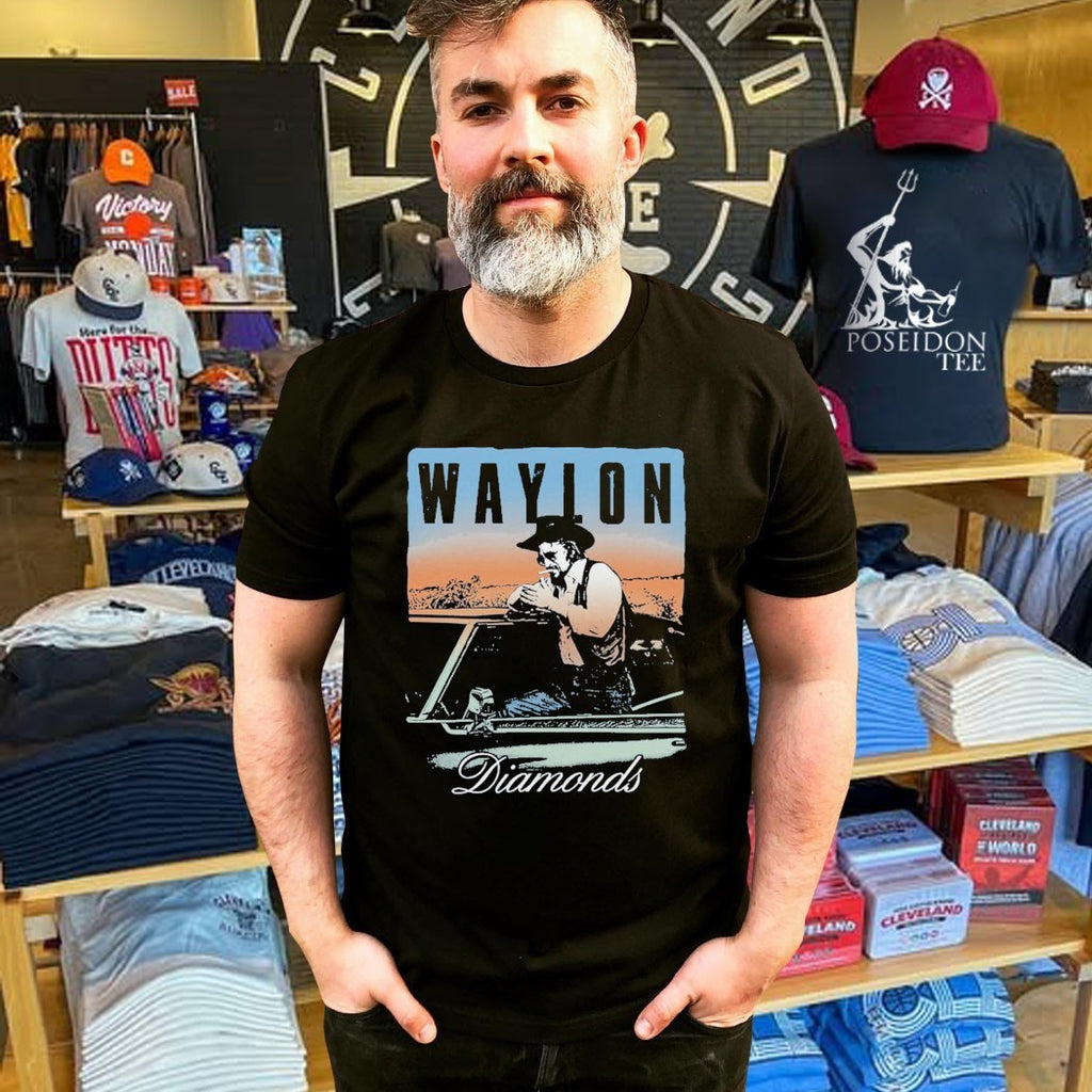 Waylon Jennings Diamonds T-shirt