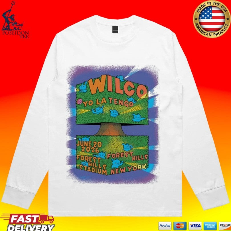 Wilco Band At Forest Hills Stadium In Forest Hills Ny On June 20 2026 T-shirt