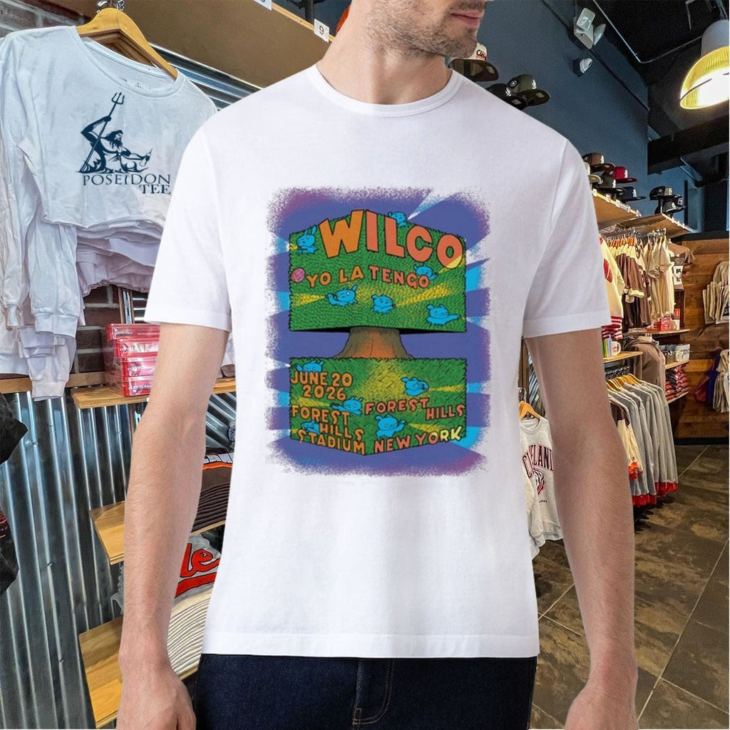 Wilco Band At Forest Hills Stadium In Forest Hills Ny On June 20 2026 T-shirt