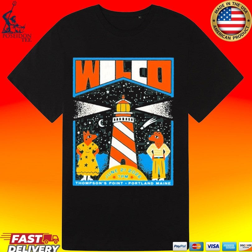 Wilco In Portland Maine On June 21 2026 Tour T-shirt