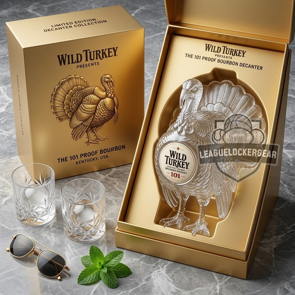 Wild Turkey 101 3D Sculpted Turkey Whiskey Bottle