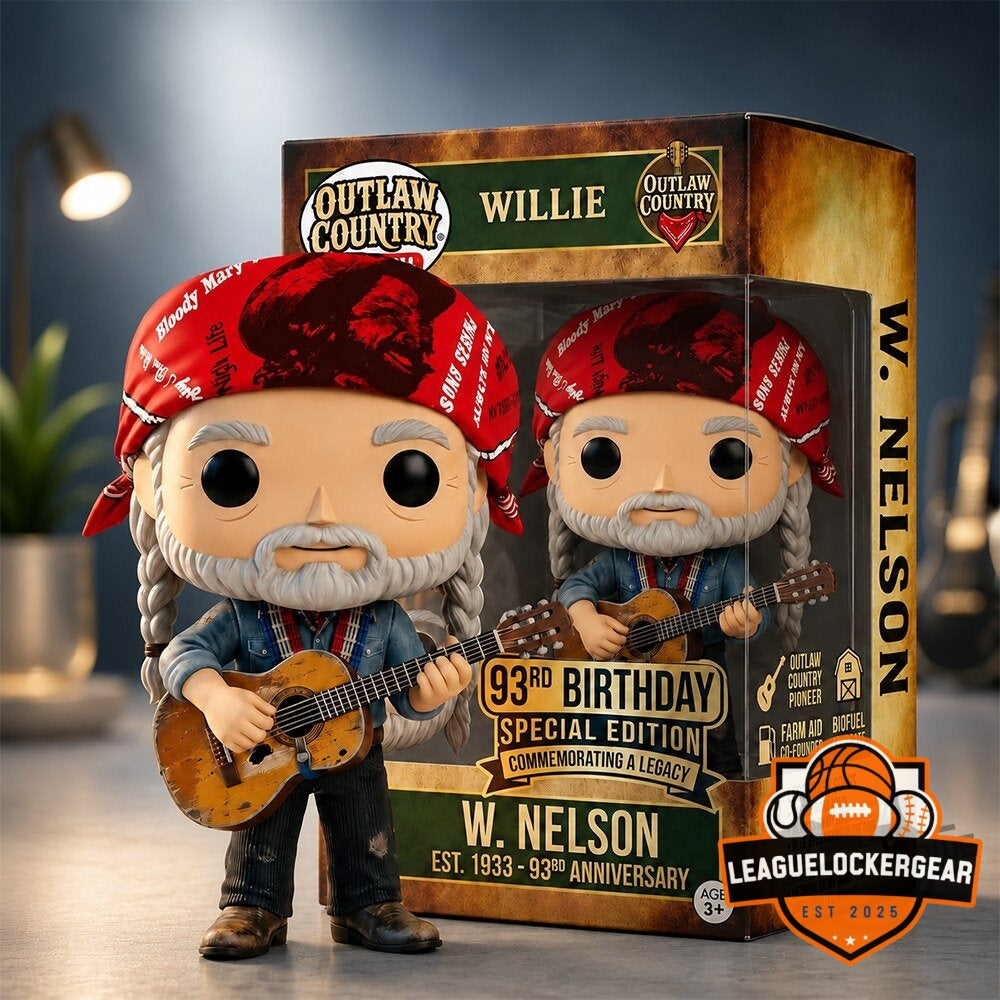 Willie Nelson Outlaw Country 93rd Birthday Vinyl Figure