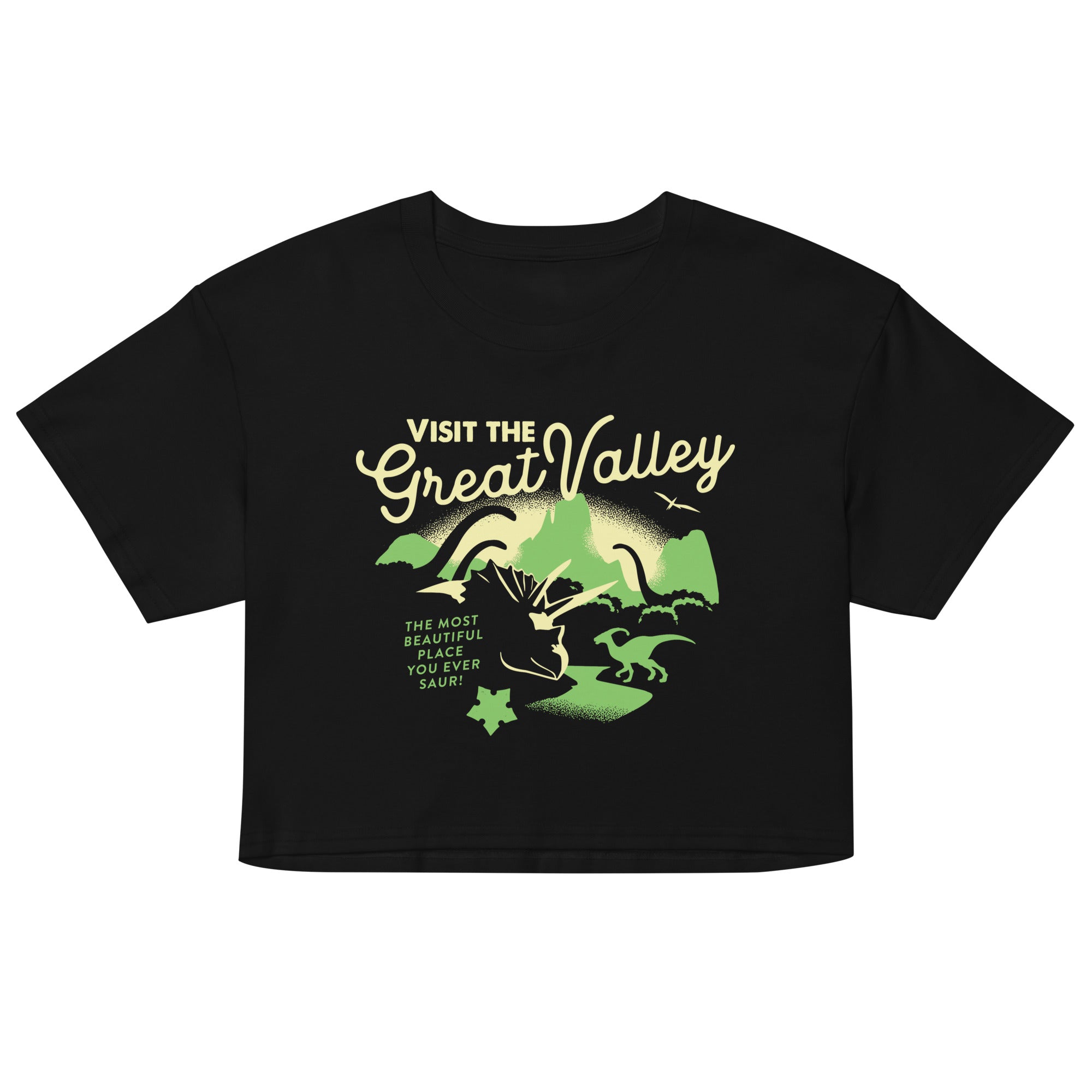 Visit The Great Valley Women's Crop Tee