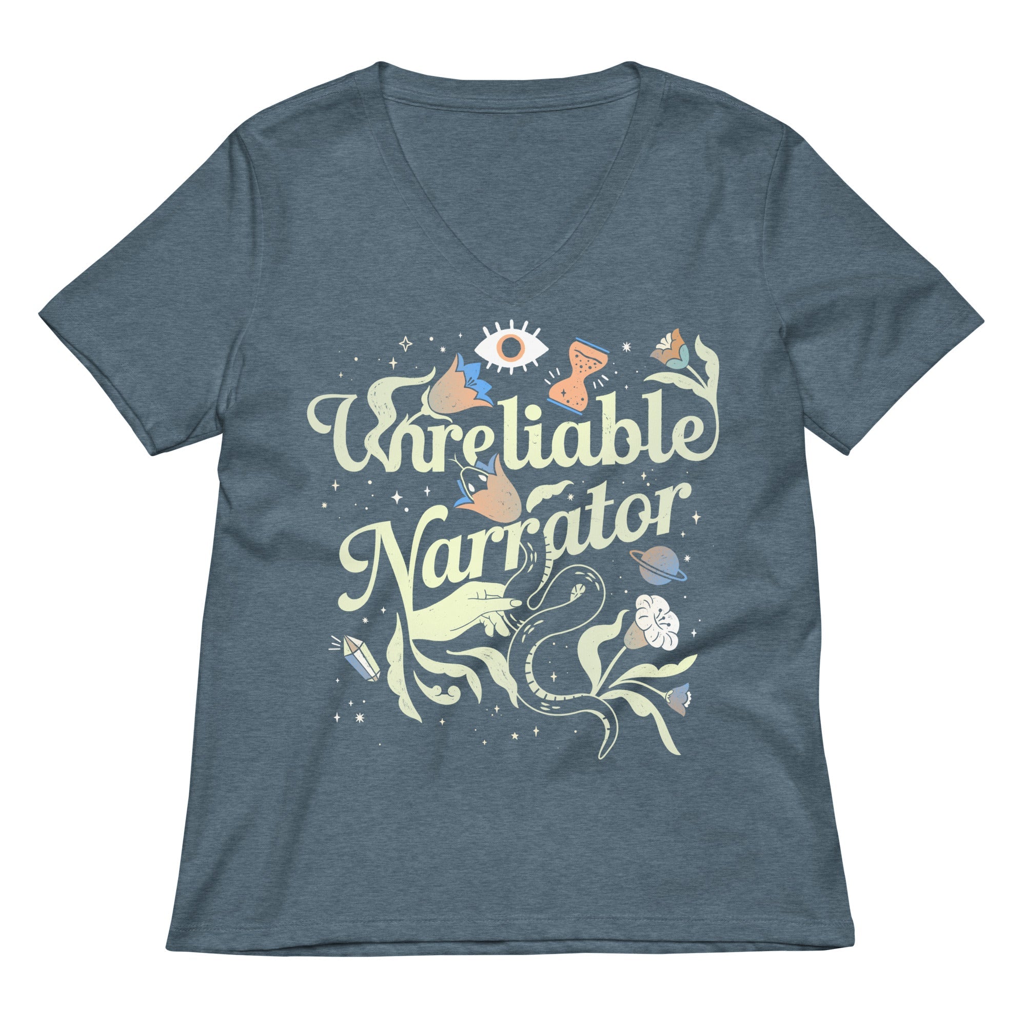 Unreliable Narrator Women's V-Neck Tee