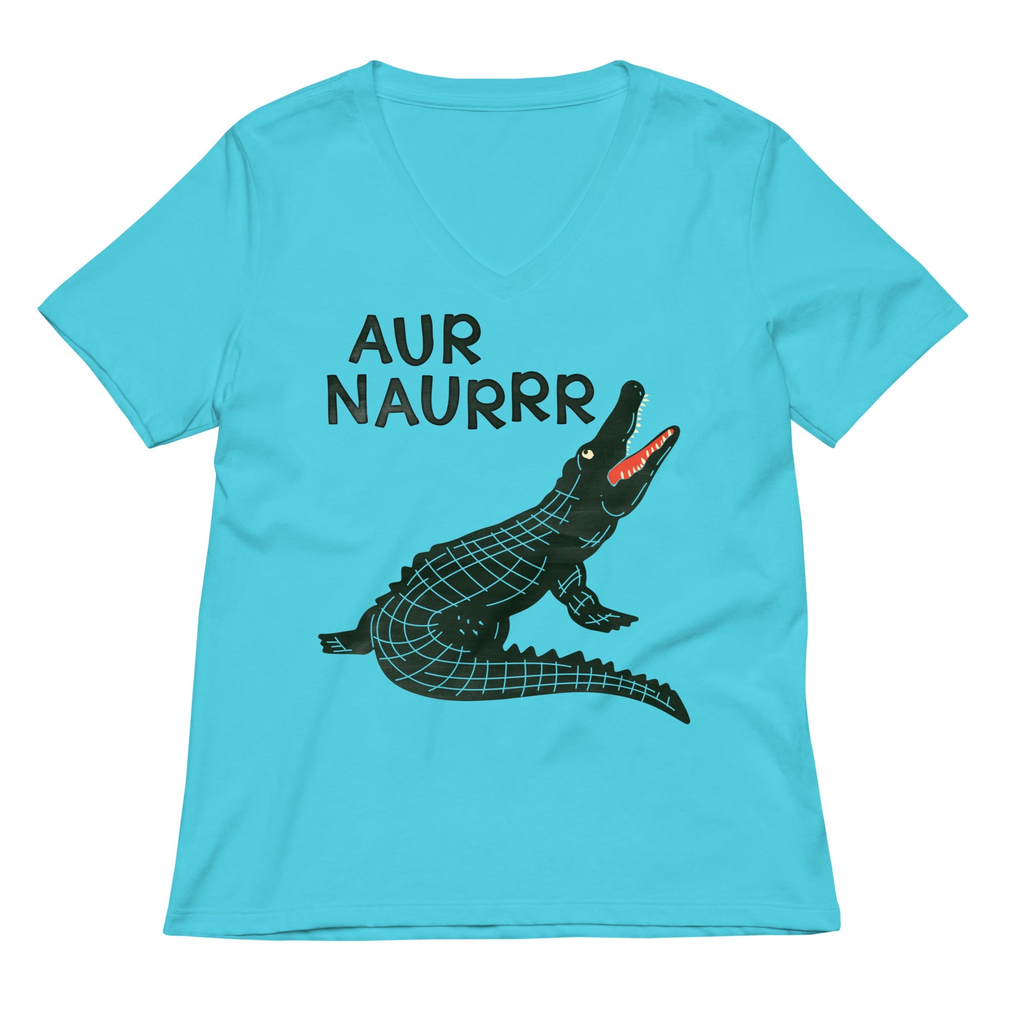 Aur Naurrr Women's V-Neck Tee