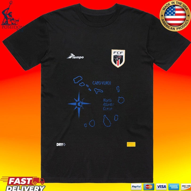 World Cup 2026 Cape Verde Mascot Football Jersey T-shirt