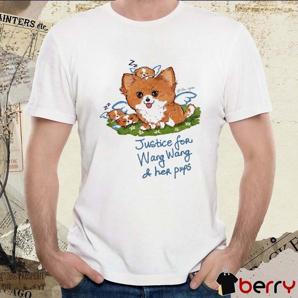 Justice For Wang Wang And Her Pups Memorial Painting 2026 t-shirt