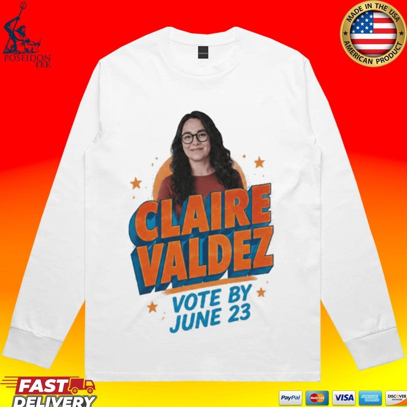 Zohran Mamdani Claire Valdez Vote By June 23 T-shirt