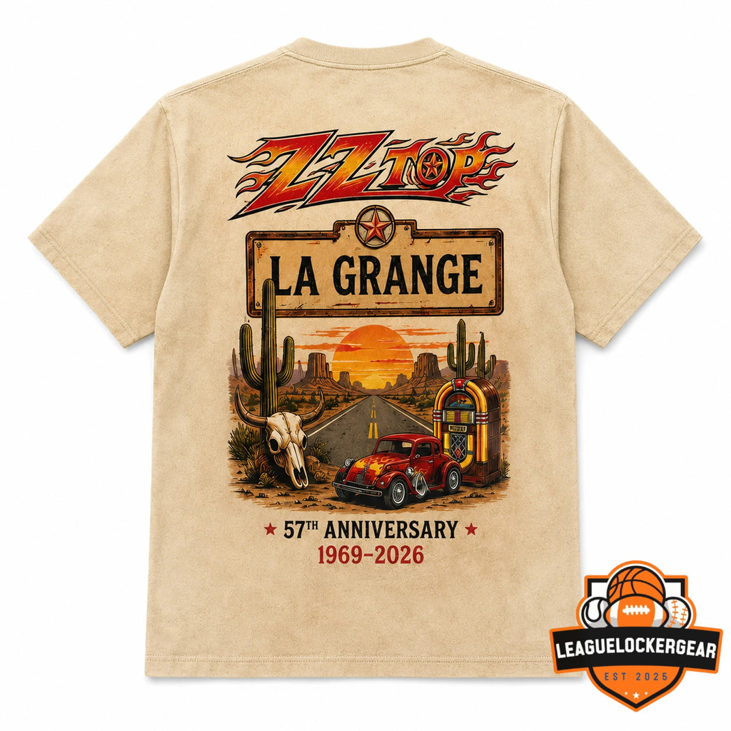ZZ Top 57th Anniversary Gimme All Your Lovin’ La Grange T-Shirt